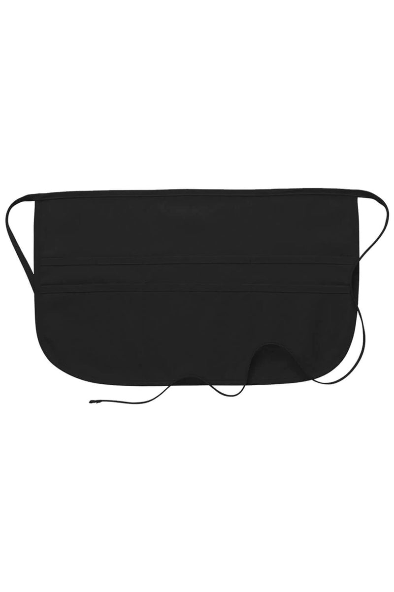 Black Deluxe Rounded Waist Apron (6 Pockets) – ApronWarehouse