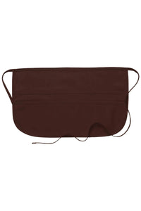 Brown Deluxe Rounded Waist Apron (6 Pockets)