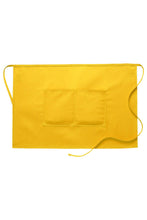 Yellow Deluxe Half Bistro Apron (2 Pockets)