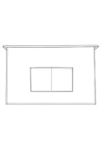Navy Half Bistro Apron (2 Pockets)