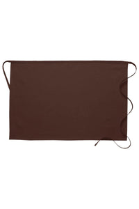 Brown Deluxe Half Bistro Apron (No Pockets)