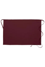 Maroon Deluxe Half Bistro Apron (No Pockets)