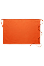 Orange Deluxe Half Bistro Apron (No Pockets)