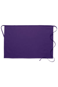 Purple Deluxe Half Bistro Apron (No Pockets)