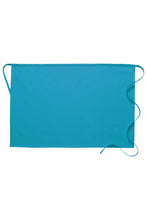 Turquoise Deluxe Half Bistro Apron (No Pockets)