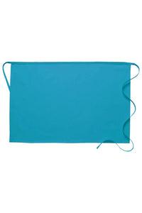 Turquoise Deluxe Half Bistro Apron (No Pockets)