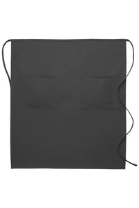 Charcoal Deluxe Full Bistro Apron (2 Pockets)