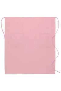 Pink Deluxe Full Bistro Apron (2 Pockets)