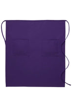 Purple Deluxe Full Bistro Apron (2 Pockets)
