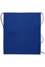Royal Blue Deluxe Full Bistro Apron (2 Pockets)