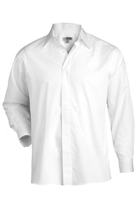 Edwards S / Regular Men's Café Broadcloth Shirt - White