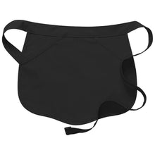 Black Scalloped Deluxe Waist Apron (2 Pockets)