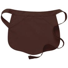 Brown Scalloped Deluxe Waist Apron (2 Pockets)