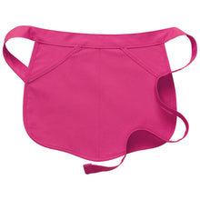 Hot Pink Scalloped Deluxe Waist Apron (2 Pockets)