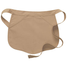 Khaki Scalloped Waist Apron (2 Pockets)
