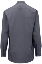 Edwards Men's Banded Collar Broadcloth Shirt - Dark Grey