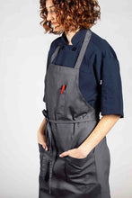 Slate Bib Apron (3 Patch Pockets)