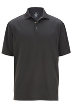 Unisex Steel Grey Snap Front Mesh Polo