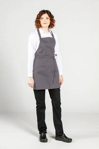 Slate Bib Adjustable Apron (No Pockets)