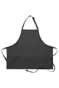 Charcoal Deluxe Bib Adjustable Apron (3 Pockets)