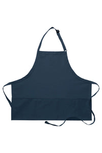 Navy Deluxe Bib Adjustable Apron (3 Pockets)