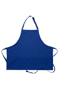 Royal Blue Deluxe Bib Adjustable Apron (3 Pockets)