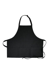 Pinstripe Bib Adjustable Apron (3 Pockets)