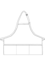 Yellow Deluxe Bib XL Adjustable Apron (3 Pockets)