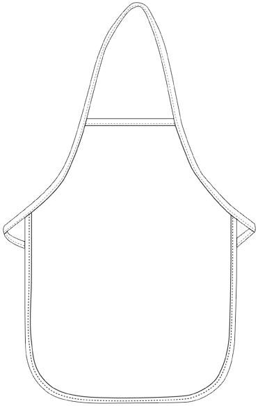Kid's XL Bib Apron (No Pockets) – ApronWarehouse