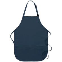 Navy Breakaway Neck Kids Bib Adjustable Apron (2 Pockets)