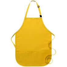 Yellow Breakaway Neck Kids Bib Adjustable Apron (2 Pockets)
