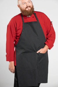 Uncommon Threads Pinstripe Butcher Adjustable Apron (2 Pockets)