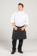 Uncommon Threads Pinstripe Half Bistro Apron (2 Pockets)