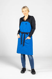 UT Black Collection Blue Canvas Aura Bib Apron