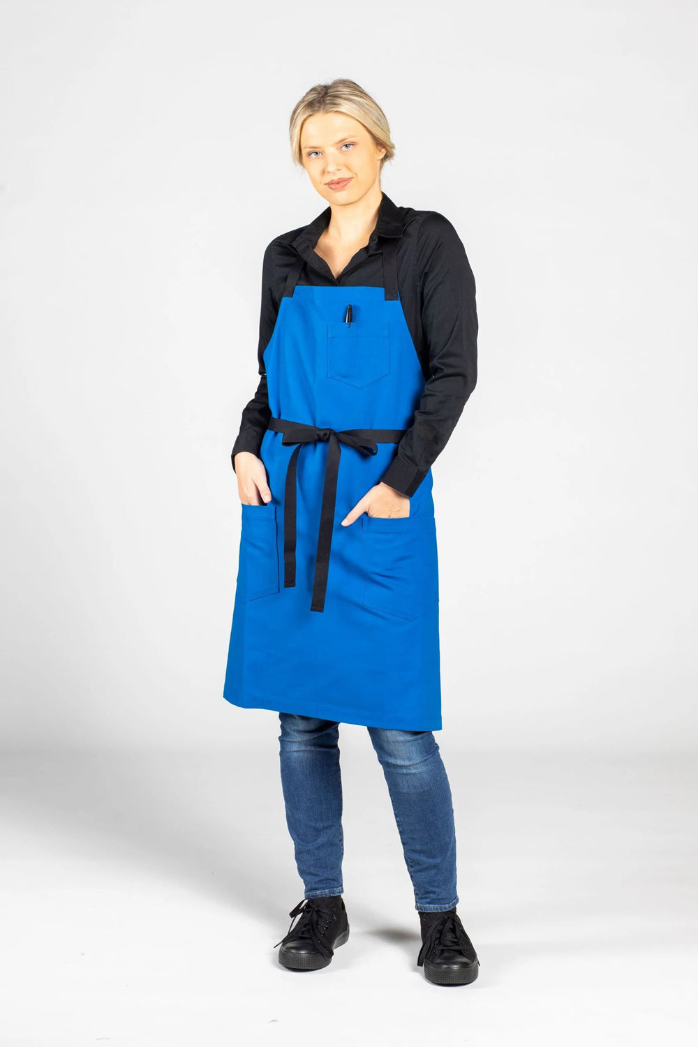 UT Black Collection Blue Aura Bib Apron