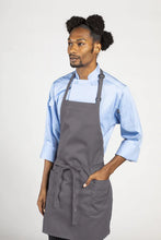 Slate Bib Adjustable Apron (2 Patch Pockets)