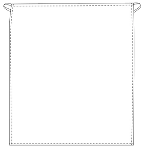 White Bistro Apron (No Pockets)
