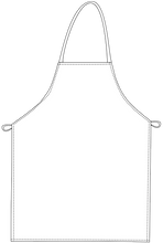 White Bib Apron (No Pockets)