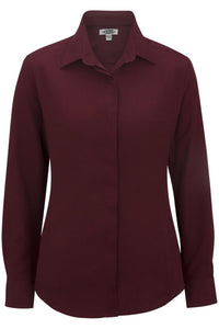 Edwards XXS Ladies' Burgundy Café Batiste Blouse