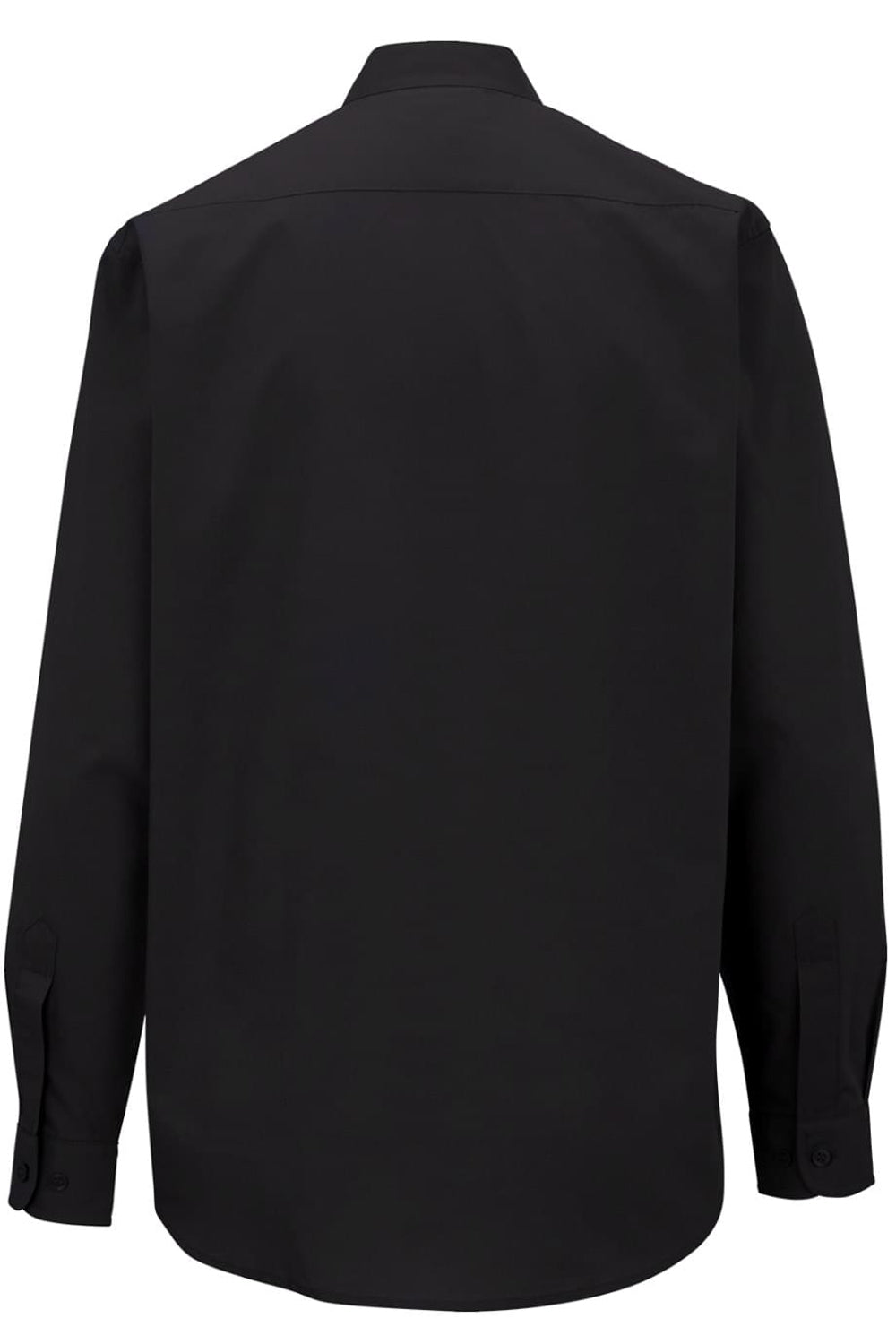 ladies black dress shirt Ladies' Black Banded Collar Broadcloth Shirt – ApronWarehouse