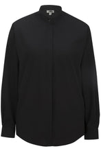 Edwards Ladies' Banded Collar Broadcloth Shirt - Black