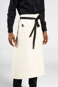 UT Black Collection Ivory Muse Bistro Apron