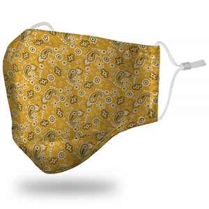 CARDI "Bandana" Yellow Face Mask