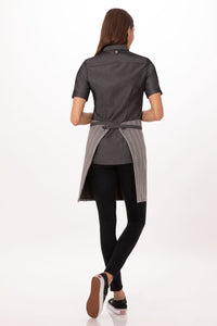 Chef Works Dark Grey Brooklyn Half Bistro Apron