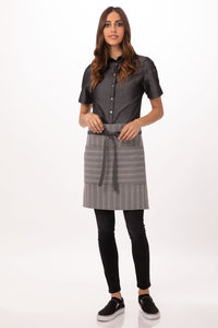 Chef Works Dark Grey Brooklyn Half Bistro Apron