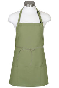 Fame Sage Bib Adjustable Apron (3 Pockets)