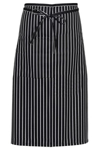 Fame Chalkstripe Bistro Apron (1 Pocket w/ Pencil Divide)