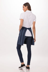Chef Works Navy Presidio Half Bistro Apron