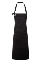 Artisan Collection by Reprime Black Bib Adjustable Apron (4 Pocket Pouch)