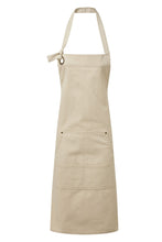 Artisan Collection by Reprime Natural Bib Adjustable Apron (4 Pocket Pouch)